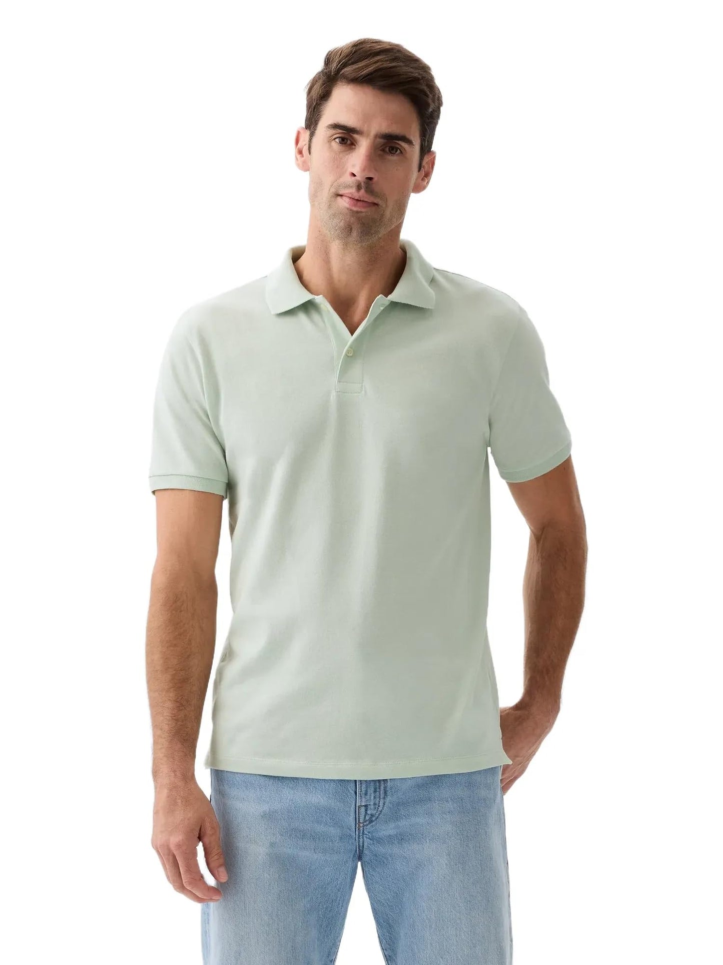HOTGap Men's Stretch Pique Polo Shirt