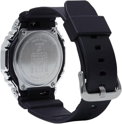 HOTG-Shock Casio G-Steel Solar Connected Black Dial Black Resin Strap Watch - GBM2100-1A