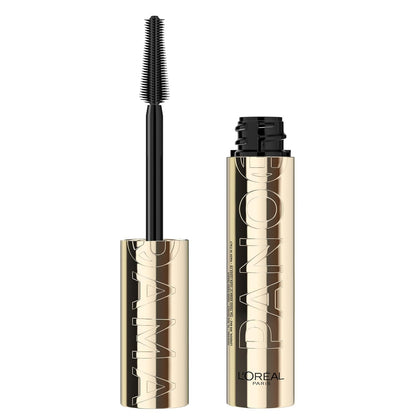 HOTL'Oreal Paris Voluminous Panorama Mascara, Volumizing and Lengthening Mascara, Washable Longwear and Smudge Resistant Make Up, Blackest Black, 0.33 Fl Oz