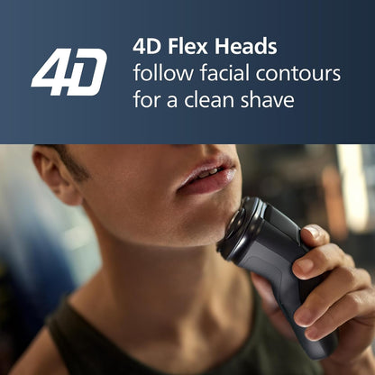 HOTPhilips Norelco Shaver 2400 Series, Wet and Dry Electric Shaver, Pop-up Trimmer, P-Cap, Deep Black, Model X3001/90