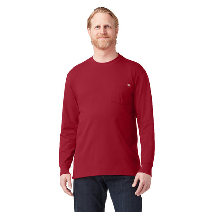 HOTDickies Men's Big and Tall Long Sleeve Heavyweight Crew Neck