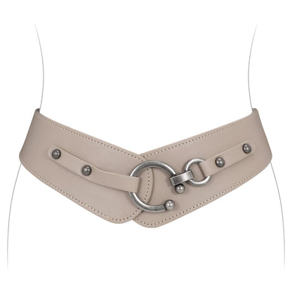 HOTJASGOOD Women's Elastic Wide Belts Retro Stretchy Belt Vintage Cinch Belts for Dresses Coats