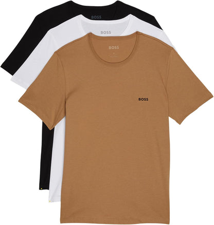 HOTBOSS Men's Logo Embroidered Cotton Tee 3 Pack