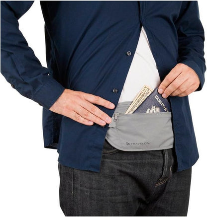HOTTravelon Rfid Blocking Undergarment Waist Pouch Travel Wallet