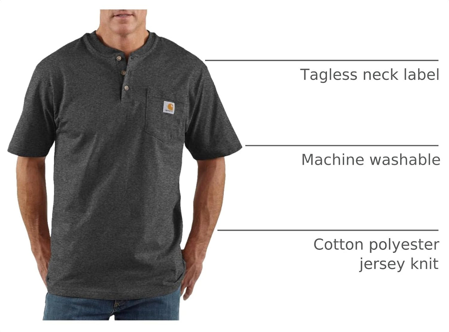HOTCarhartt Men's Dearborn Loose Henley T-Shirt