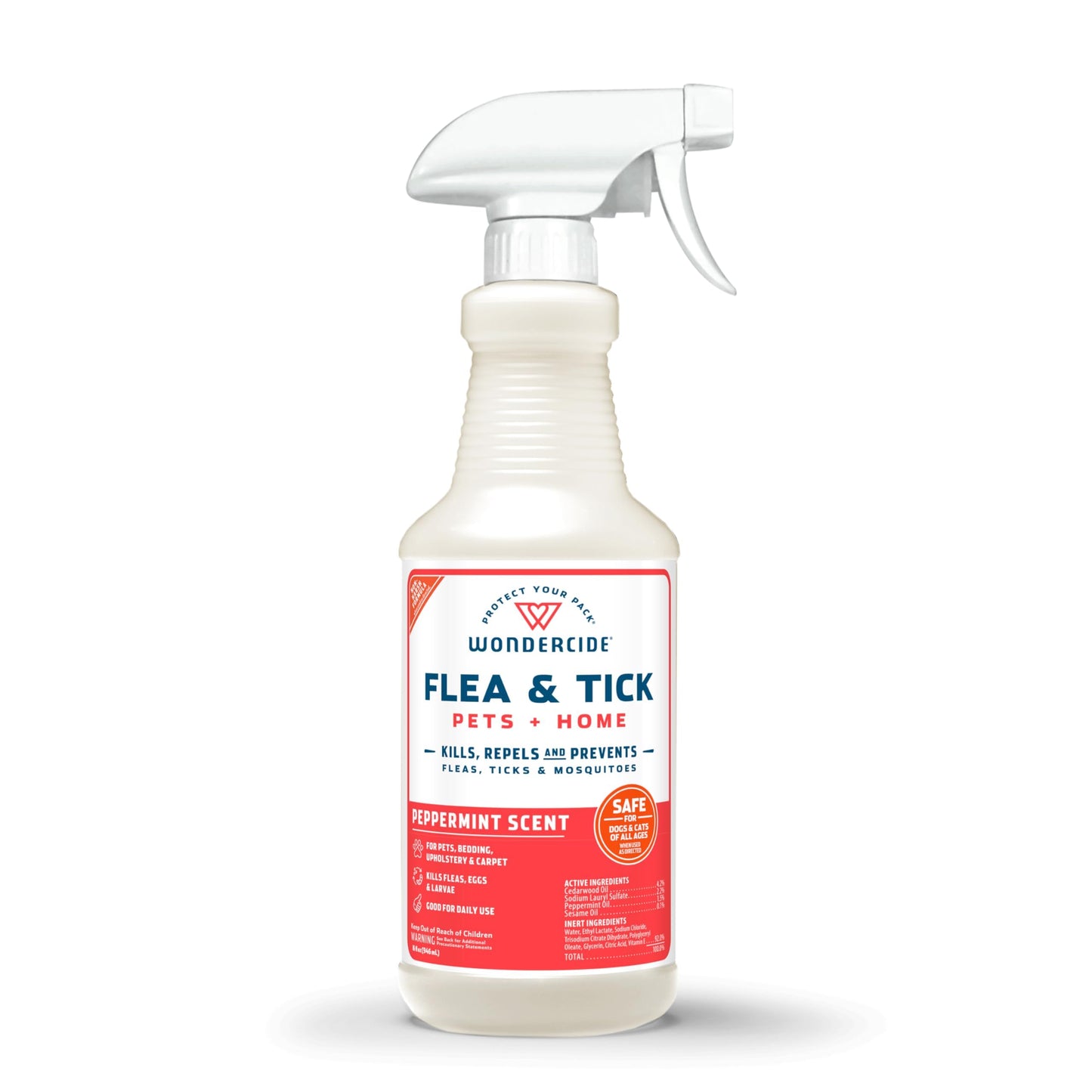HOTWondercide - Flea, Tick & Mosquito Spray for Pets and Home with Natural Essential Oils - Killer, Control, Prevention, Treatment - Lemongrass 16 oz