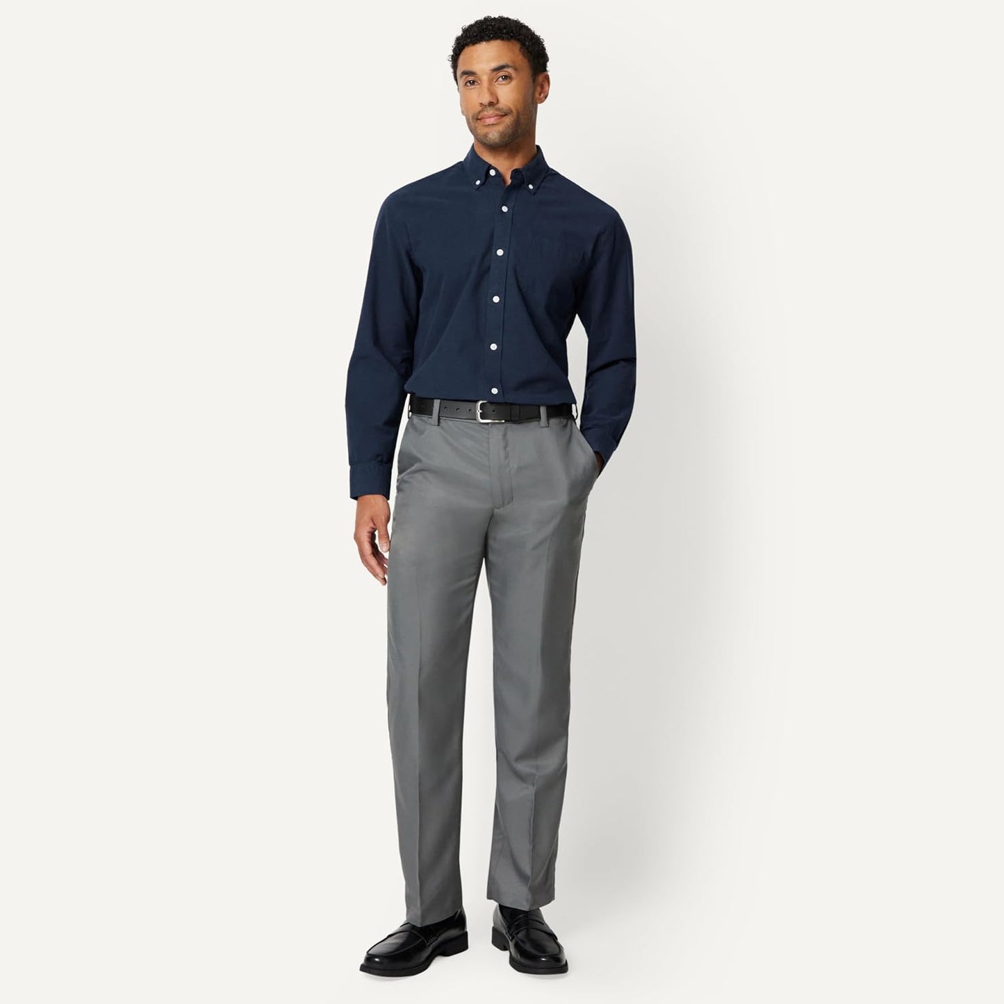 HOTAmazon Essentials Men's Long-Sleeve Pocket Oxford Shirt