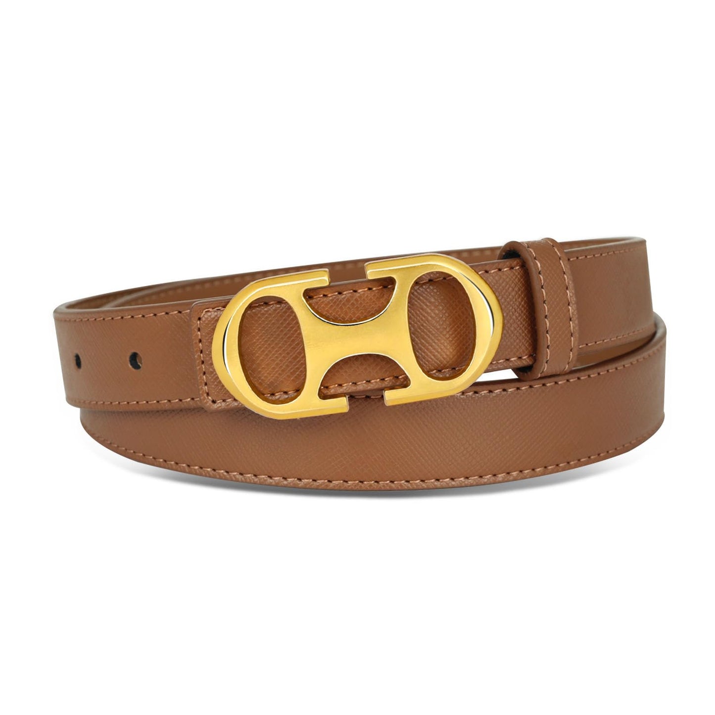 HOTAurolran Women's Leather Belt with Buckle - Ideal for Dresses, Jeans, and Coats