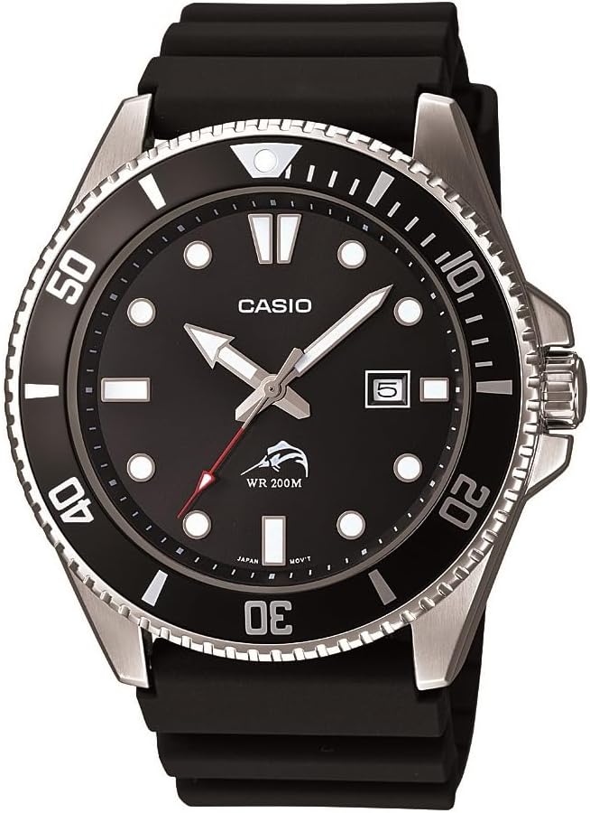 HOTCasio MDV106 Series | Unisex Analog Watch | 200M WR | Stainless Steel Case | Resin Band | 2 Hand Analog (HR, Min, SEC) | Date Display | Screw Down Crown/Screw Down Caseback | 3 Year Battery