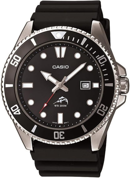 HOTCasio MDV106 Series | Unisex Analog Watch | 200M WR | Stainless Steel Case | Resin Band | 2 Hand Analog (HR, Min, SEC) | Date Display | Screw Down Crown/Screw Down Caseback | 3 Year Battery