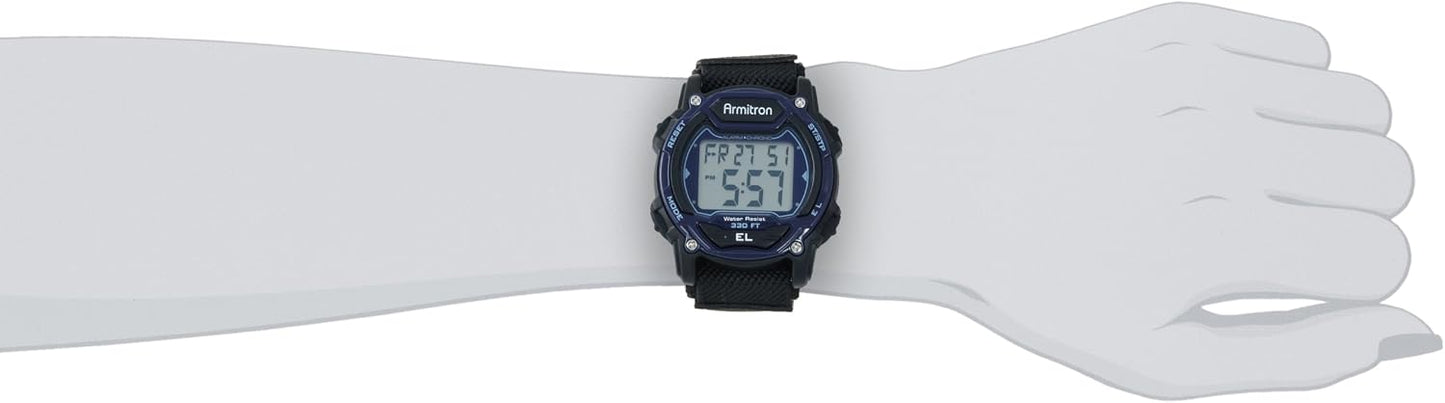 HOTArmitron Sport Unisex Digital Chronograph Nylon Strap Watch, 45-7004
