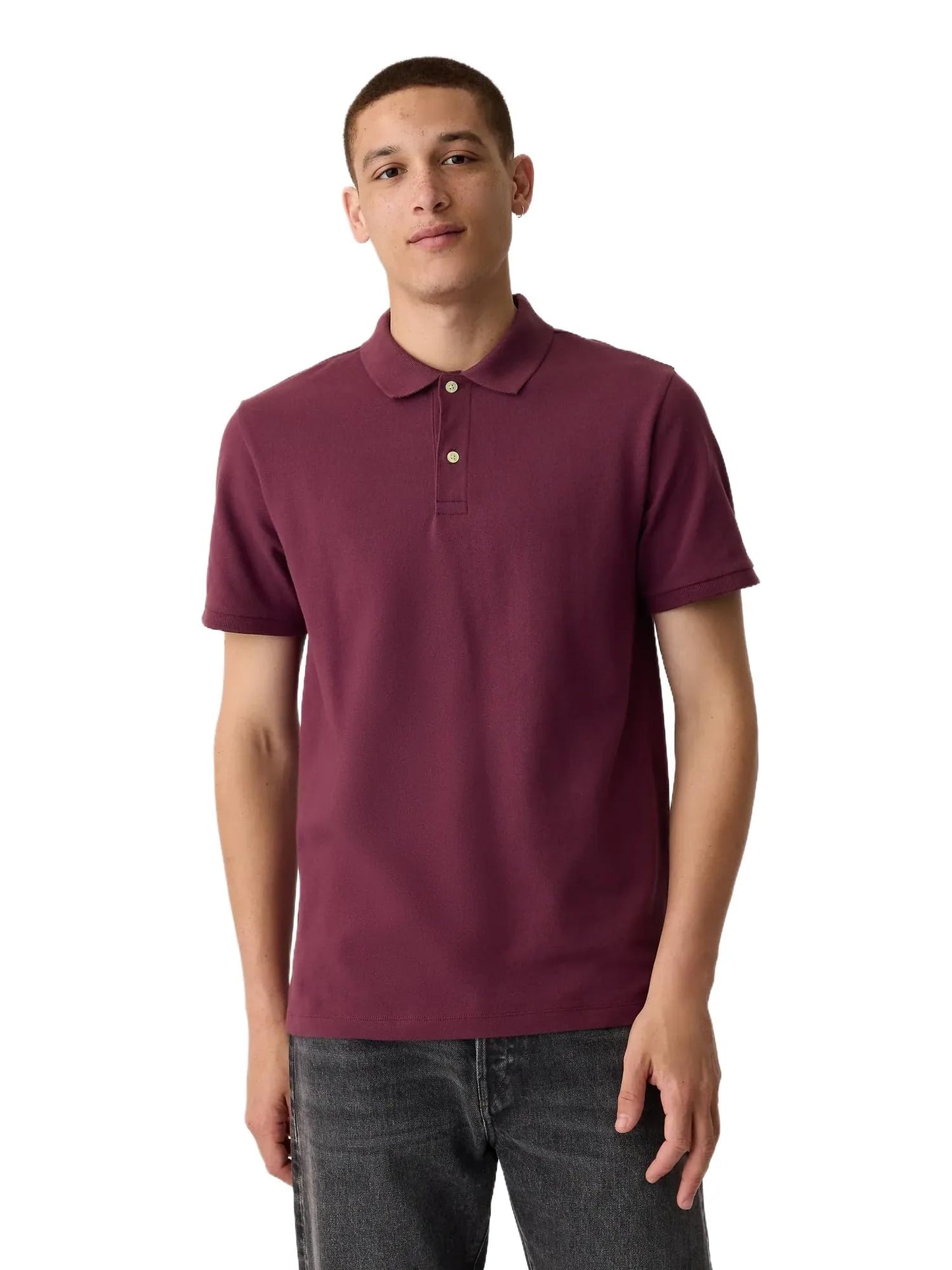 HOTGap Men's Stretch Pique Polo Shirt