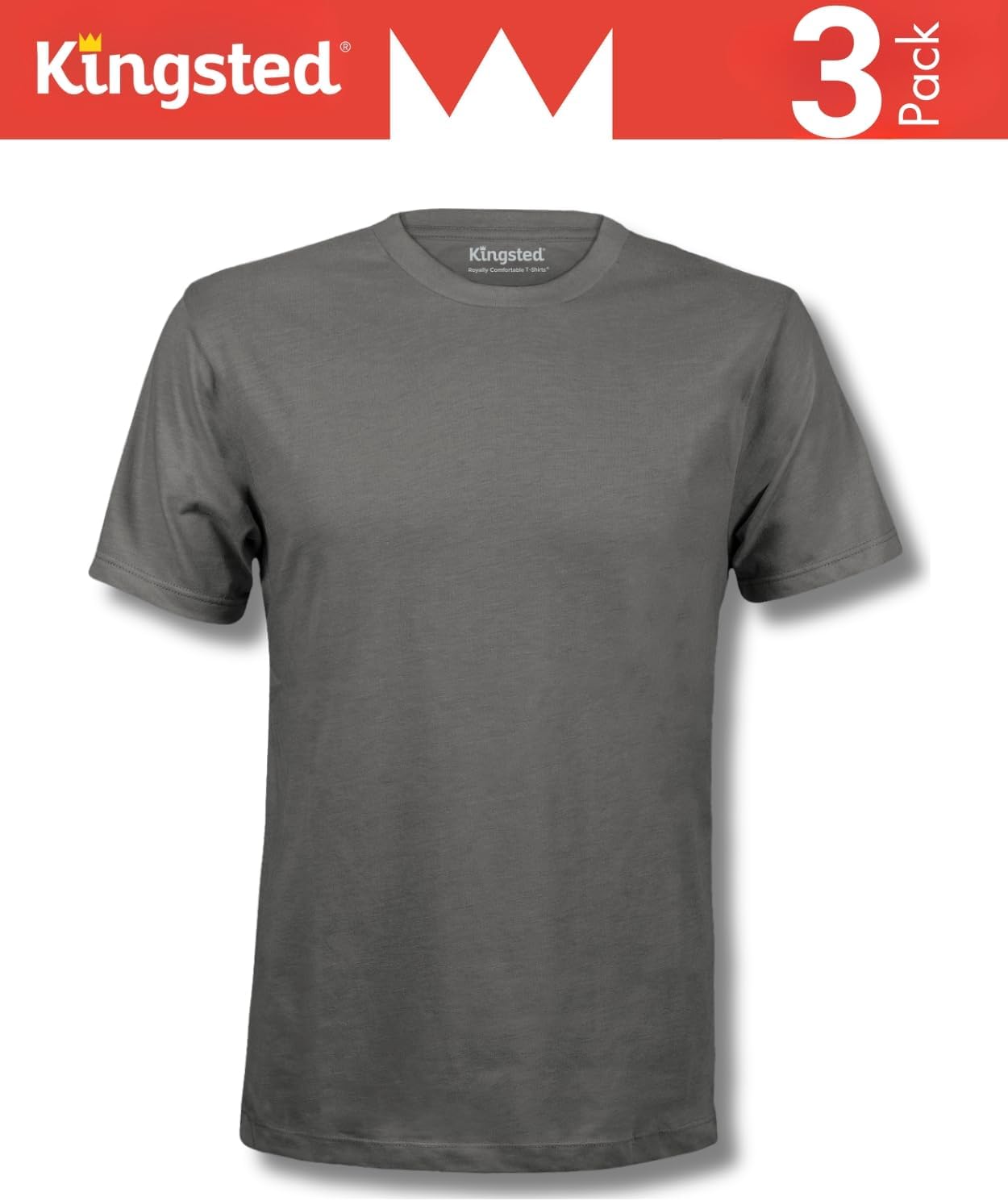 HOTKingsted T-Shirts for Men Pack - Royally Comfortable - Super Soft Premium Fabric - Well-Crafted Classic Tee