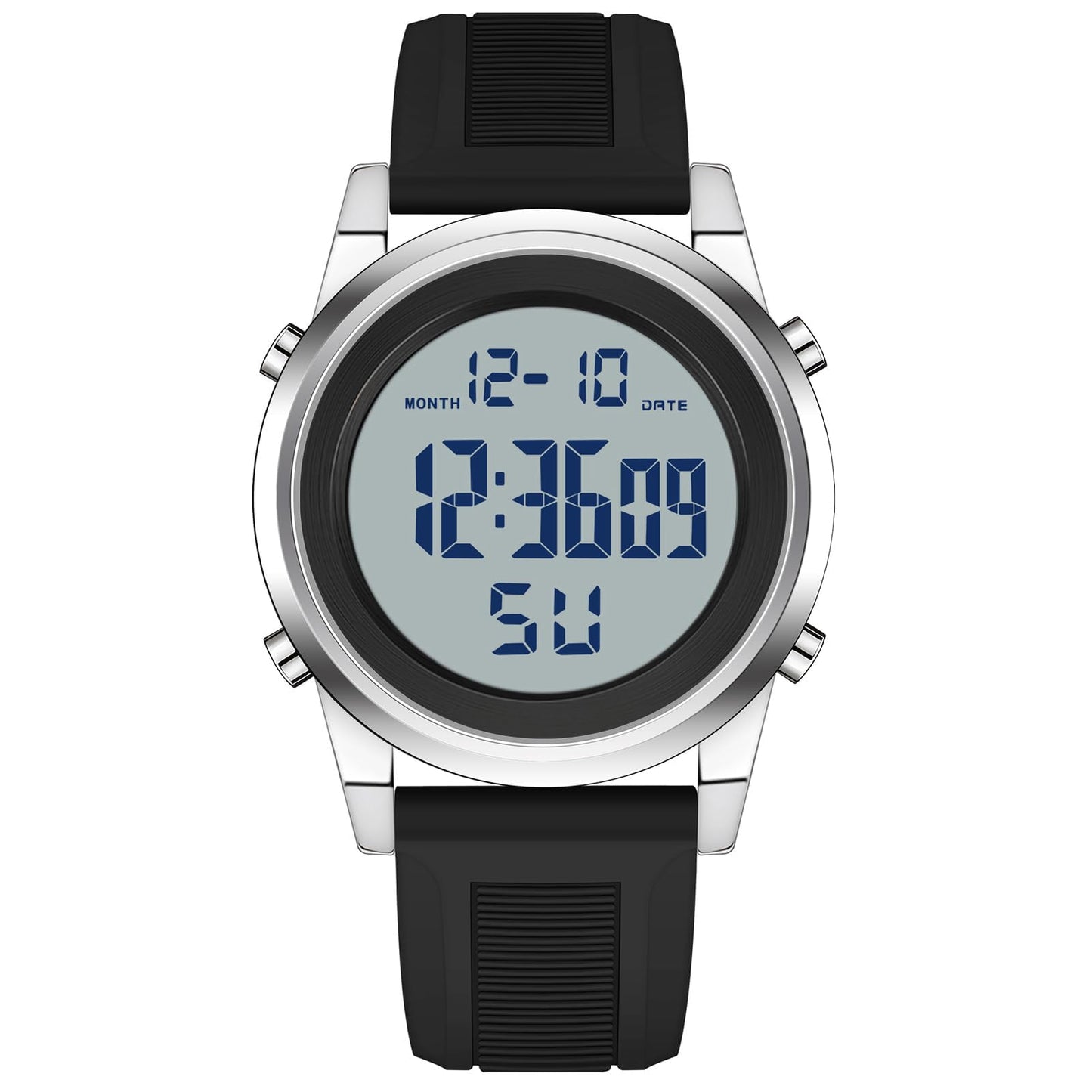 HOTMilitary Silver Waterproof Sports Wrist Watches for Men Digital Tactical Mens Sport Watches Waterproof Military