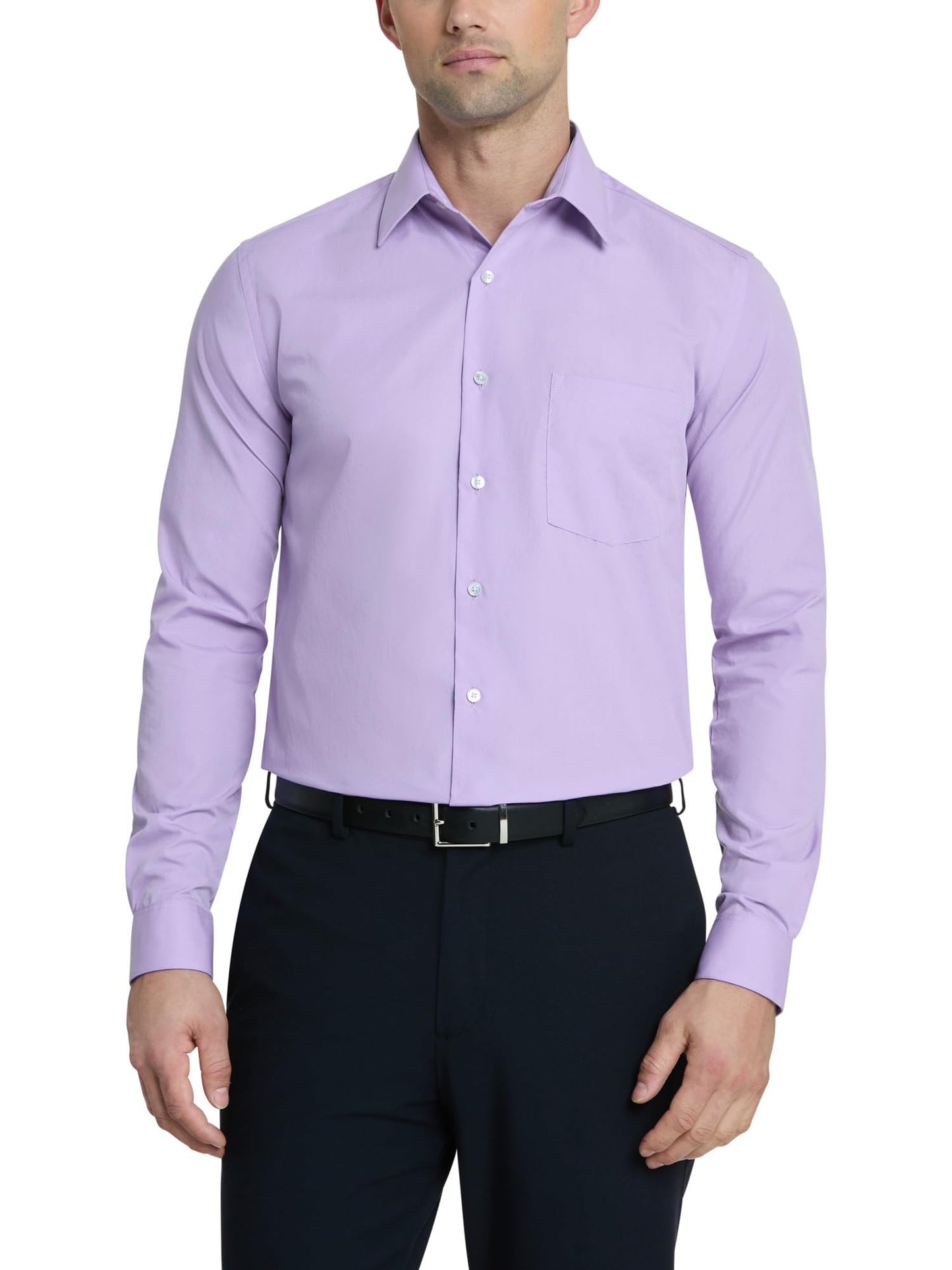 HOTVan Heusen Mens Dress Shirt Regular Fit Poplin Solid