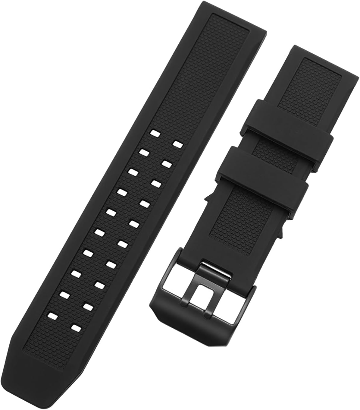 HOTWatch Band Compatible with Luminox, 23mm Soft Rubber Silicone Replacement Wrist Strap for Luminox 3050 8800 and 3950 Series Watch, Black