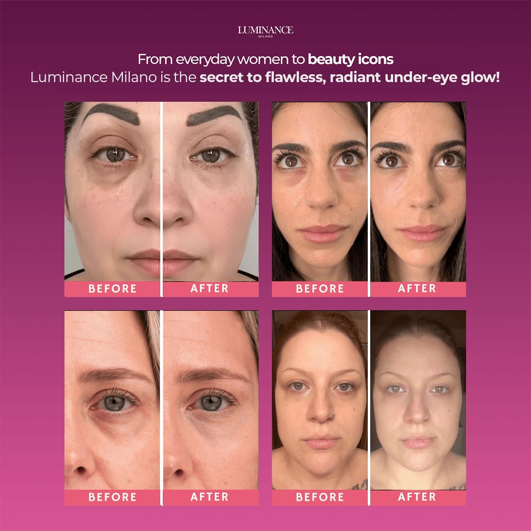 HOTOriginal Luminance Milano Under Eye Brightener Pink – Lightweight Pink Under Eye Corrector for Dark Circles and Fine Lines – Vegan Concealer Brightener for Tired Eyes – Natural Radiant Finish