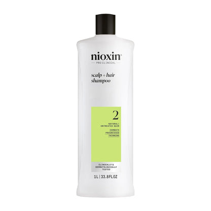 HOTNIOXIN System 2 | Scalp Care | Shampoo | Hair Thickening | For Natural Hair | Scalp Health | For Natural Hair with Progressed Thinning | Cleanse & Boost Hair Density with Niacinamide & Biotin