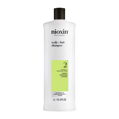 HOTNIOXIN System 2 | Scalp Care | Shampoo | Hair Thickening | For Natural Hair | Scalp Health | For Natural Hair with Progressed Thinning | Cleanse & Boost Hair Density with Niacinamide & Biotin