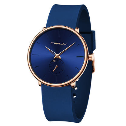 HOTCRRJU Men’s Women Watch Casual Stylish Waterproof Quartz Unisex Wristwatches, Ultra Thin Watches for Men Women, Colorful Silicone Band