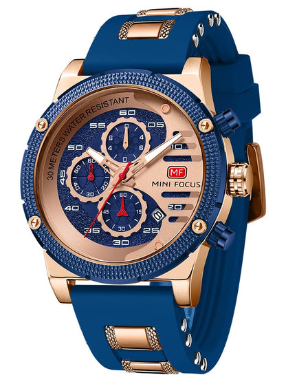 HOTAIMES Mens Watches for Men Casual Chronograph Waterproof Sport Military Watch Analog Quartz Movement Stylish Luxury Dress Wrist Watch Elegant Gift Watch for Men