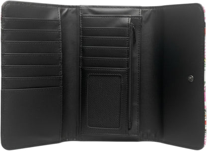 HOTED HARDY Women's Trifold Wallet with Multicompartment Storage EHW193 (Pink/White)
