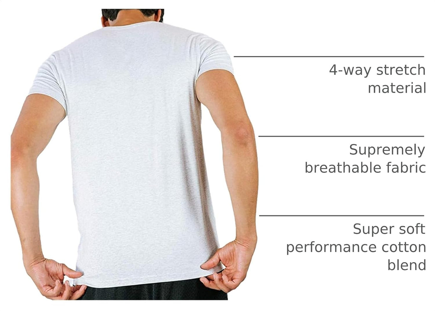 HOTPair of Thieves Men Super Soft V Neck | T-Shirt for Men | Breathable, Tagless Performance Cotton Blend | All-Day Wear