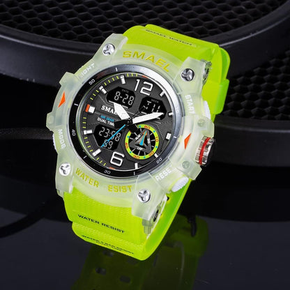 HOTGosasa Men's Large Face Outdoor Sports Watches Military S-Shock Watch Waterproof, Backlight, Alarm, Stopwatch Features - Rugged Wristwatch for Training, Hiking, and Adventure