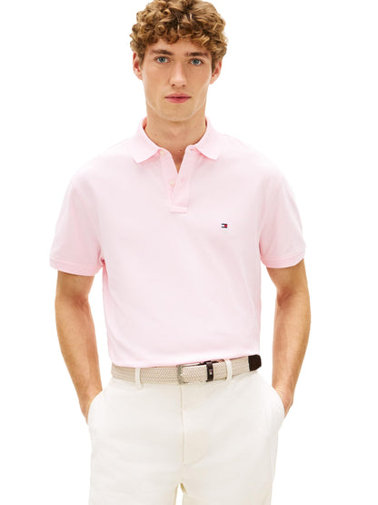 HOTTommy Hilfiger Men's Short Sleeve Polo Shirts in Classic Fit with Stretch and Organic Pique Cotton