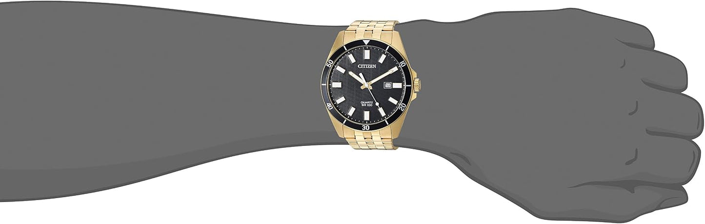 HOTCitizen Quartz Mens Watch, Stainless Steel, Classic