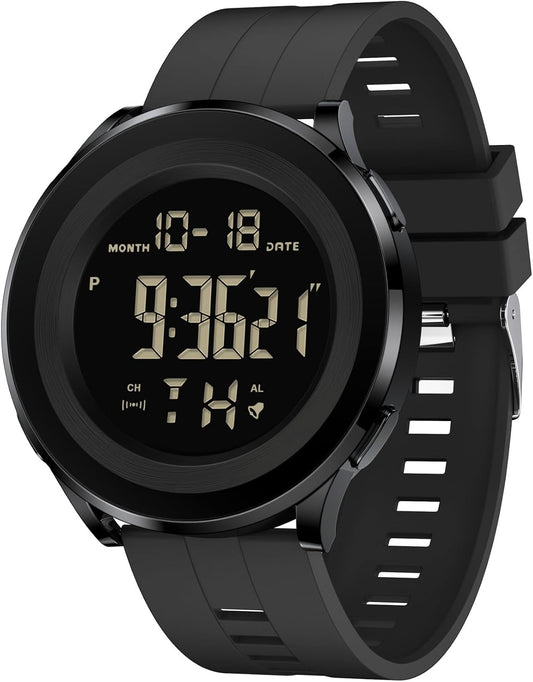 HOTBlack Gold Silver Waterproof Work Luxury Dress Tactical Dive Military Digital Man Watches for Men Sports Nice Classic Mens Watches Diver Day Date Running Cool Large Face