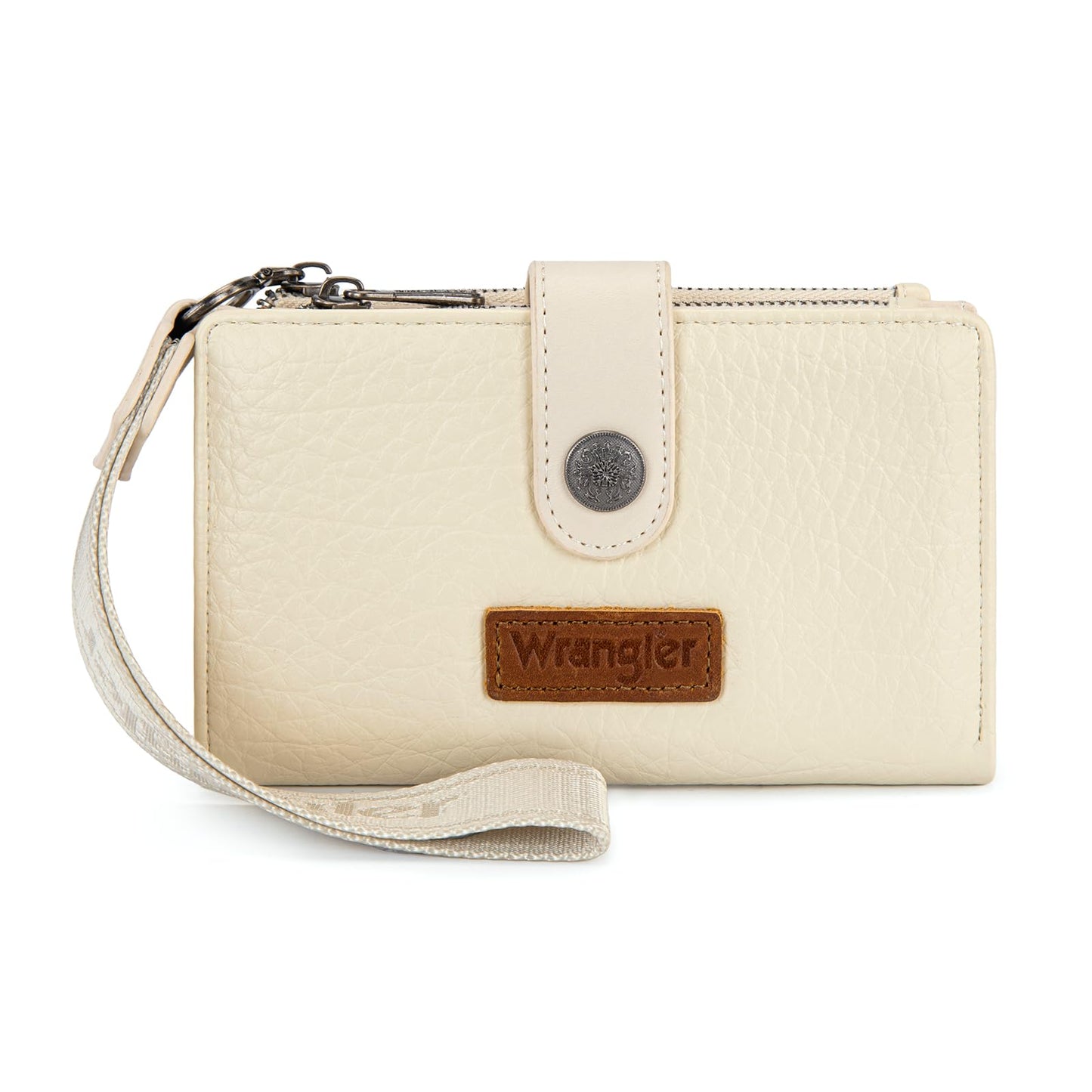 HOTX Wrangler Small Wallet Women, Wristlet Rfid Blocking Wallets Large Capacity Bifold Wallet with Coin Pocket