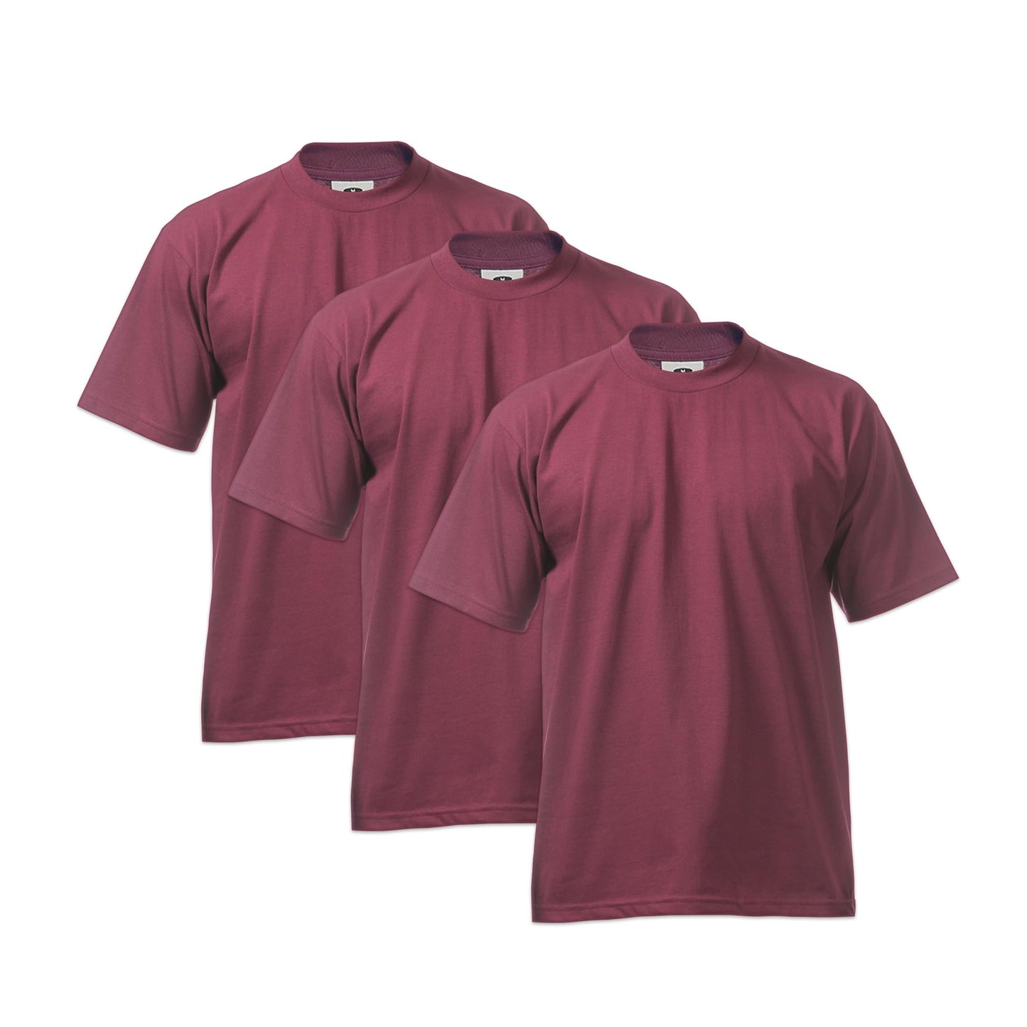 HOTPro Club Men's 3-Pack Heavyweight Cotton Short Sleeve Crew Neck T-Shirt
