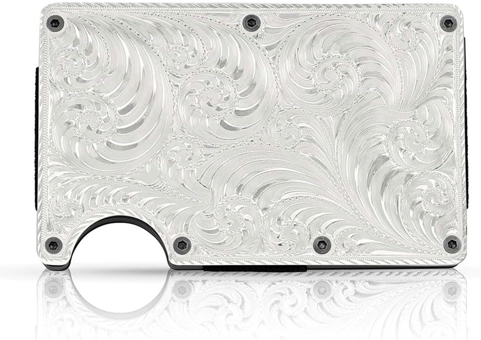 HOTMontana Silversmiths Made in the USA Western Lifestyle Credit Card & Cash Case (Montana Classic)