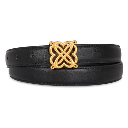 HOTAurolran Women's Leather Belt with Buckle - Ideal for Dresses, Jeans, and Coats