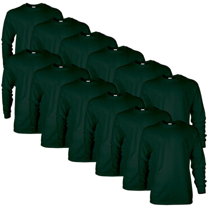 HOTGildan Adult Ultra Cotton Long Sleeve T-Shirt, Style G2400, Multipack