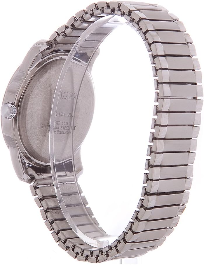 HOTTimex Men's Highland Street Stainless Steel Expansion Band Watch