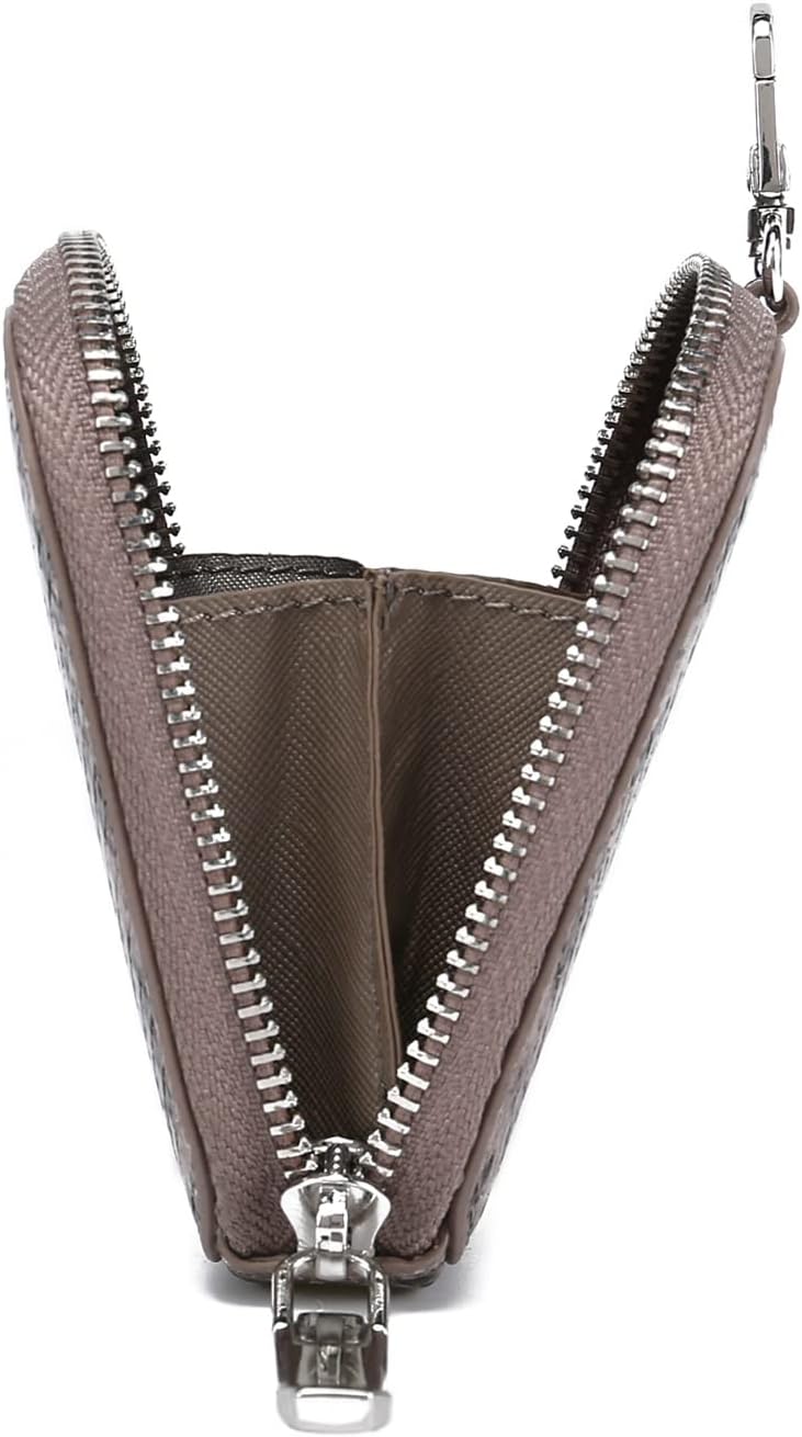 HOTDaisy Rose Rectangle Coin Purse Pouch Change Wallet Holder with clasp - PU Vegan Leather - Grey Snake