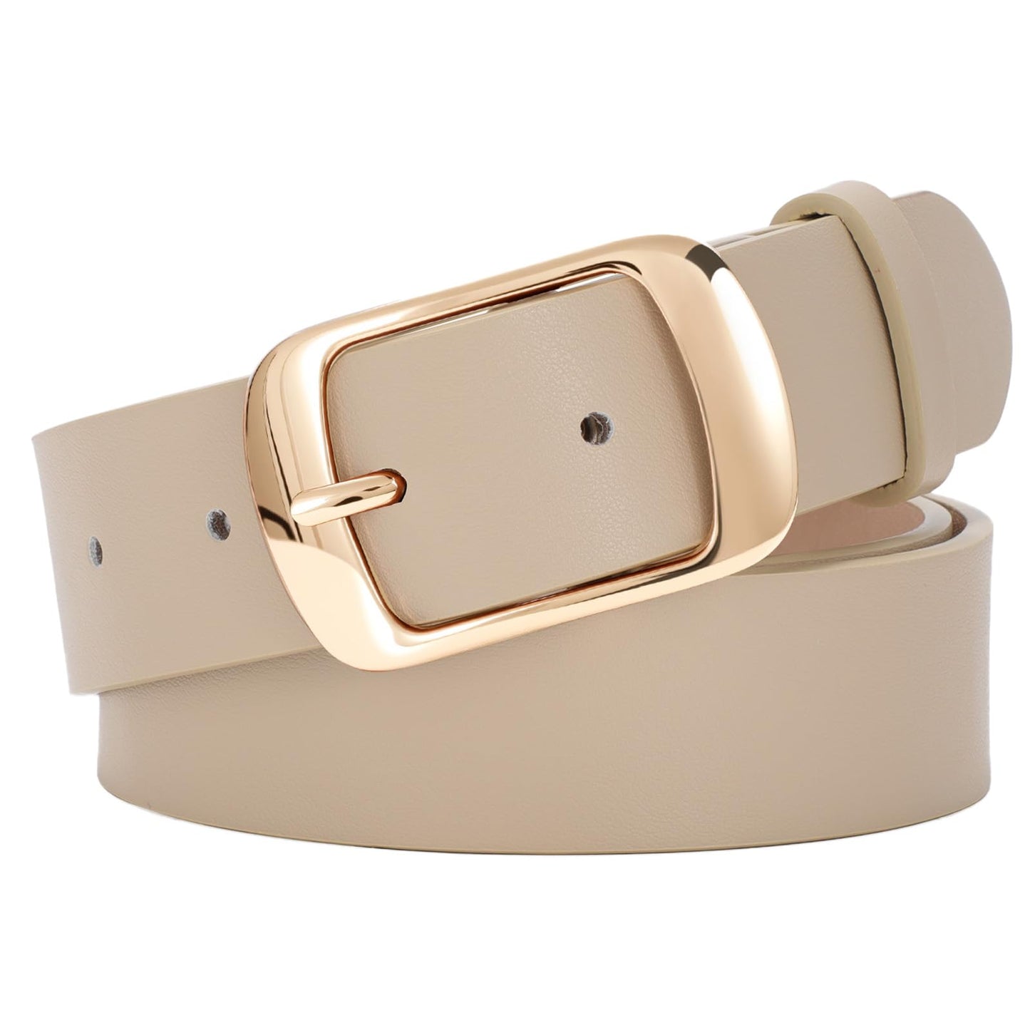 HOTSUOSDEY Women Belts For Jeans Dresses Pants Ladies Leather Waist Belt with Elegant Buckle, Width 1.3"