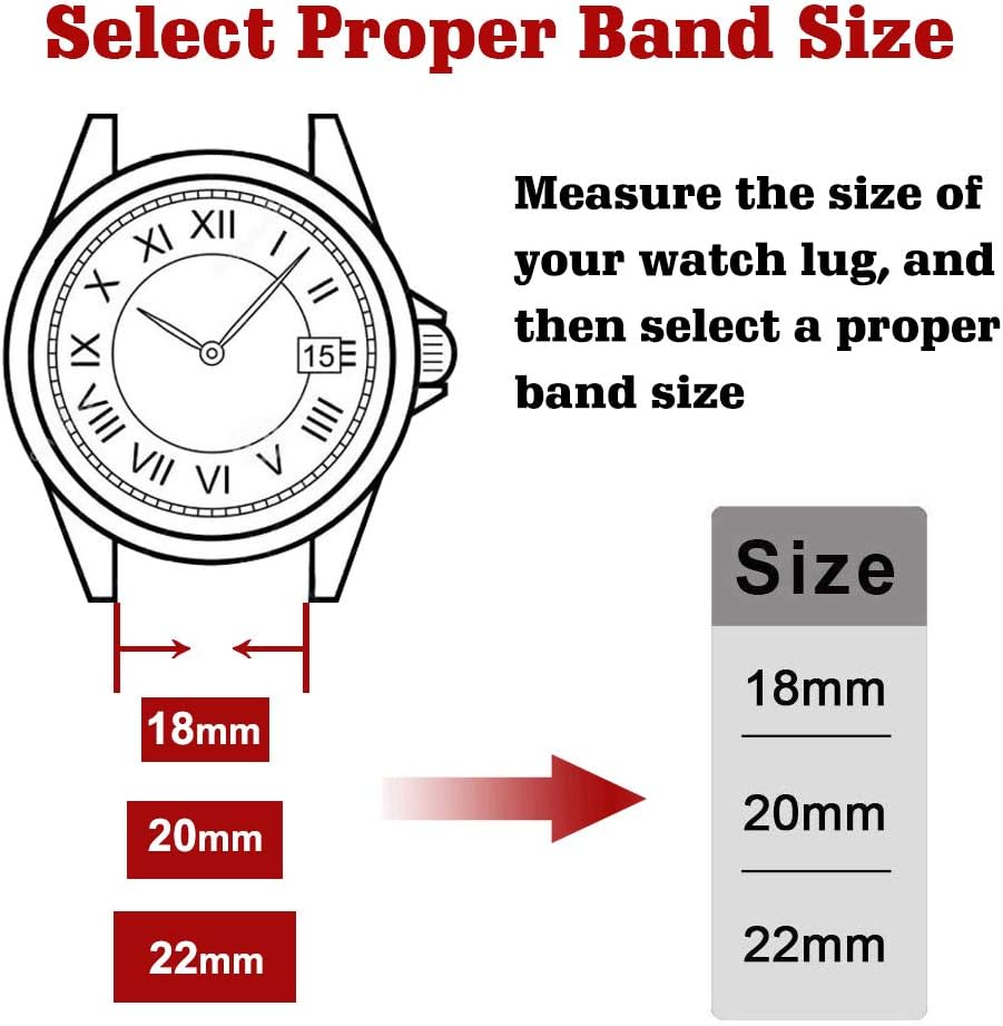 HOTRitche Christmas Gift Quick Release Leather Watch Bands Genuine Watch Straps for Men Women Top Grain Leather Watch Strap, White Elephant Gifts, Stocking Stuffers for Men, Father's Day gifts