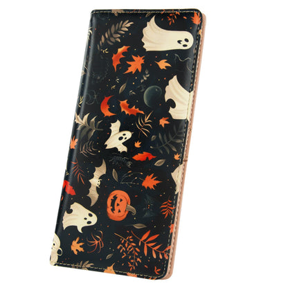 HOTWallets for Women RFID Wallet Cute Girls Ultra Slim Compact Clutch Long Credit Card Holder Floral Travel Wallet personalized Coin Pocket (Rose Skull)