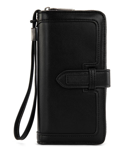HOTX Wrangler Women's Wallets Bifold Wristlet Wallets for Women Large Capacity Credit Card Wallet with ID Window