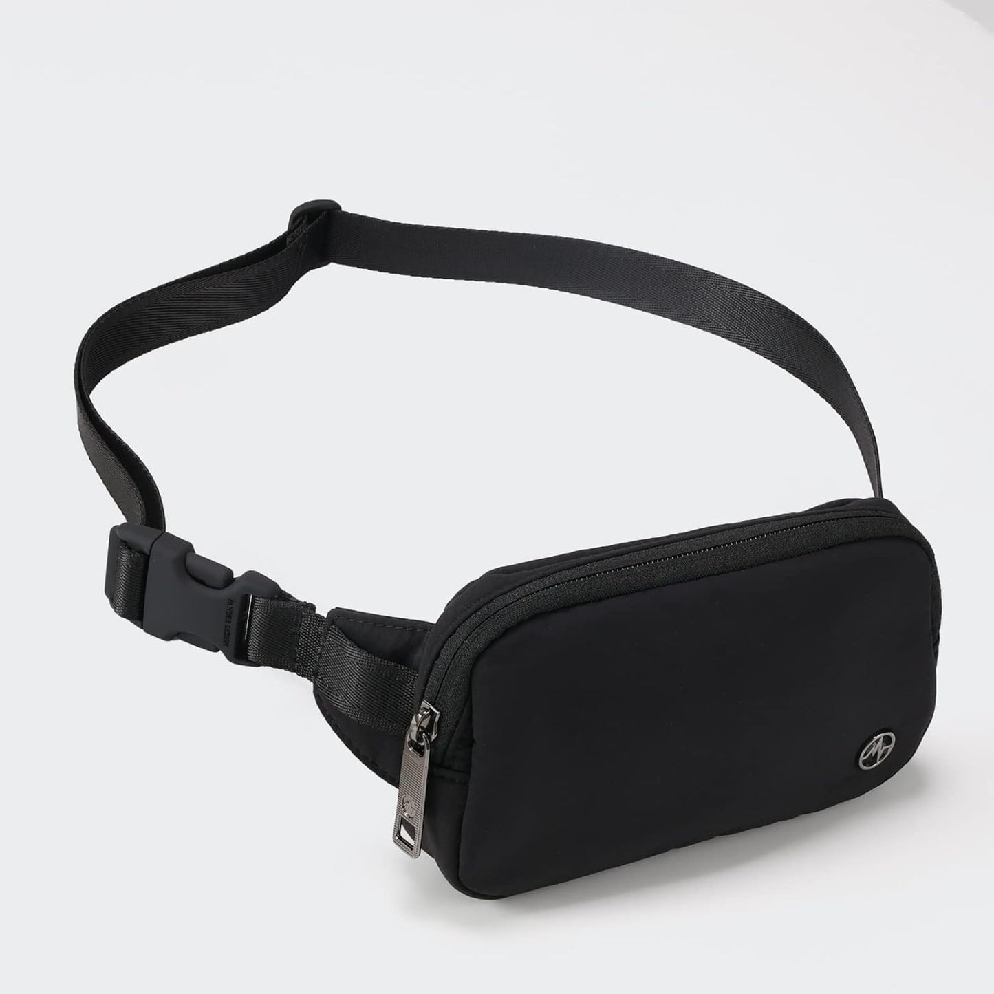 HOTPander Mini Belt Bag – Ultra Compact, Fits 6.7” Phone, Lipstick, Earbuds, Essentials, Small Crossbody Waist Purse, Black Onyx