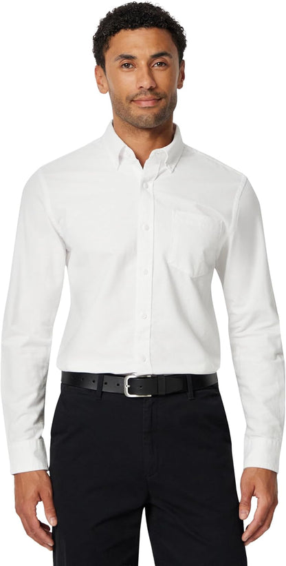 HOTAmazon Essentials Men's Long-Sleeve Pocket Oxford Shirt