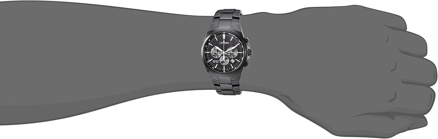 HOTCitizen Quartz Mens Watch, Stainless Steel, Classic