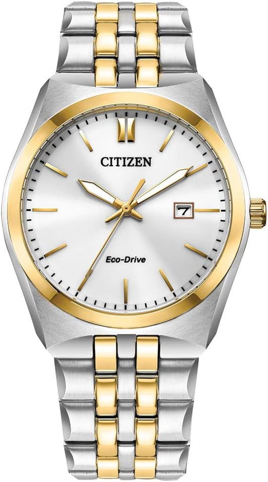 HOTCitizen Men's Classic Corso Eco-Drive Watch, 3-Hand Date, Luminous Hands and Markers