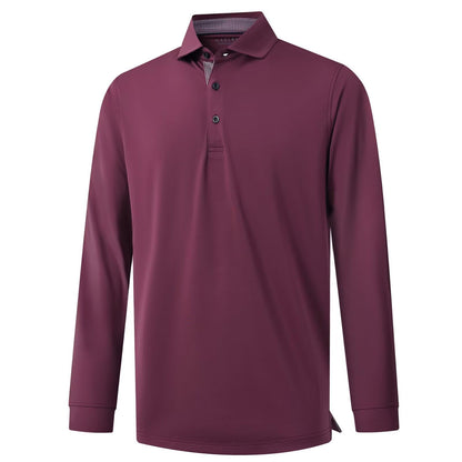 HOTMens Polo Shirts Short and Long Sleeve Casual Solid Stylish Dry Fit Performance Designed Collared Golf Polo Shirts for Men