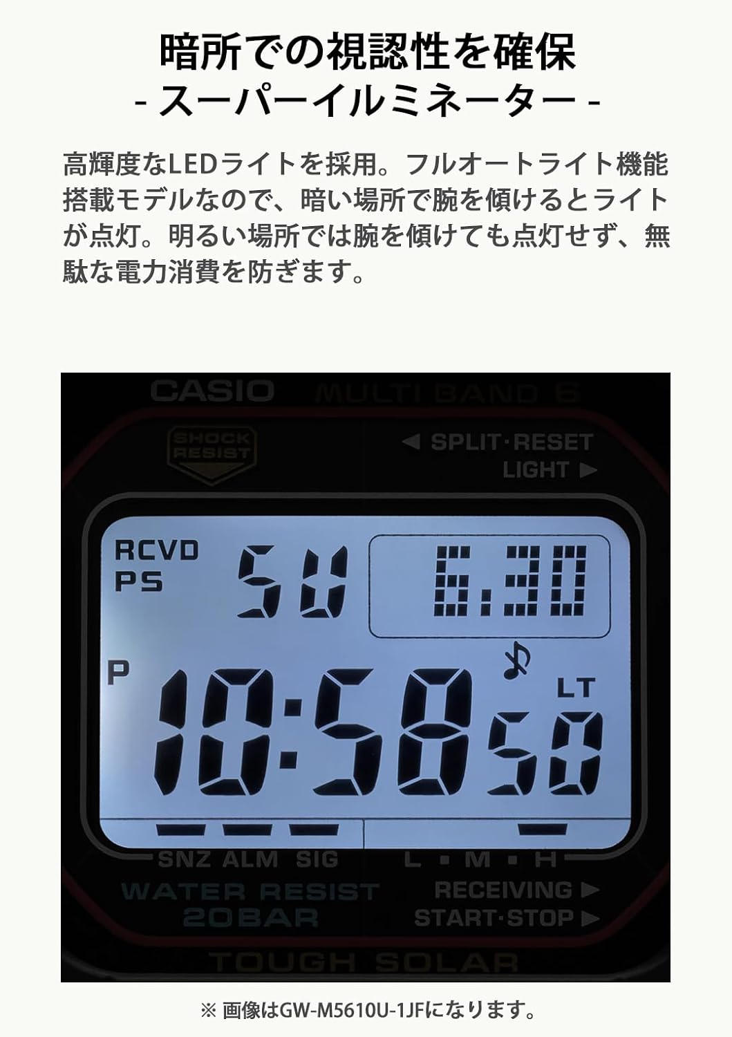 HOTCASIO G-Shock GW-M5610U-1JF [20 ATM Water Resistant Solar Radio Wave GW-M5610 Series] Shipped from Japan