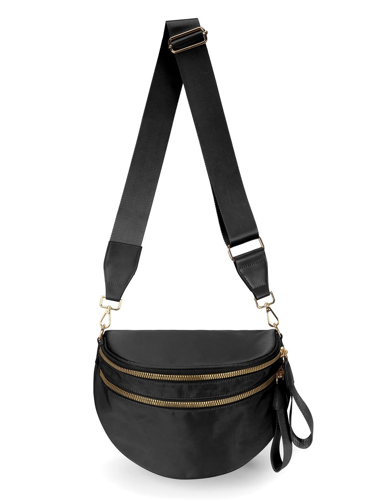 HOTPure Colour Crossbody Bag Bum Bag for Women,Spacious Purse Fanny Packs Belt Bag,Oversized Bum Bag (Colour Bum Bag-Beige)
