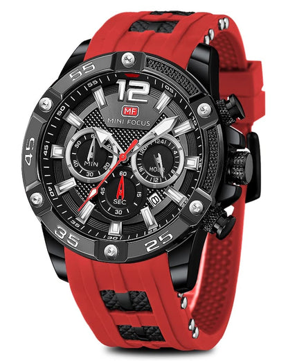 HOTAIMES Watch for Men Sport Military Waterproof Chronograph Mens Watches Analog Quartz Big Face Classic Stylish Fashion Casual Designer Business Work Wrist Watch Elegant Gift for Men